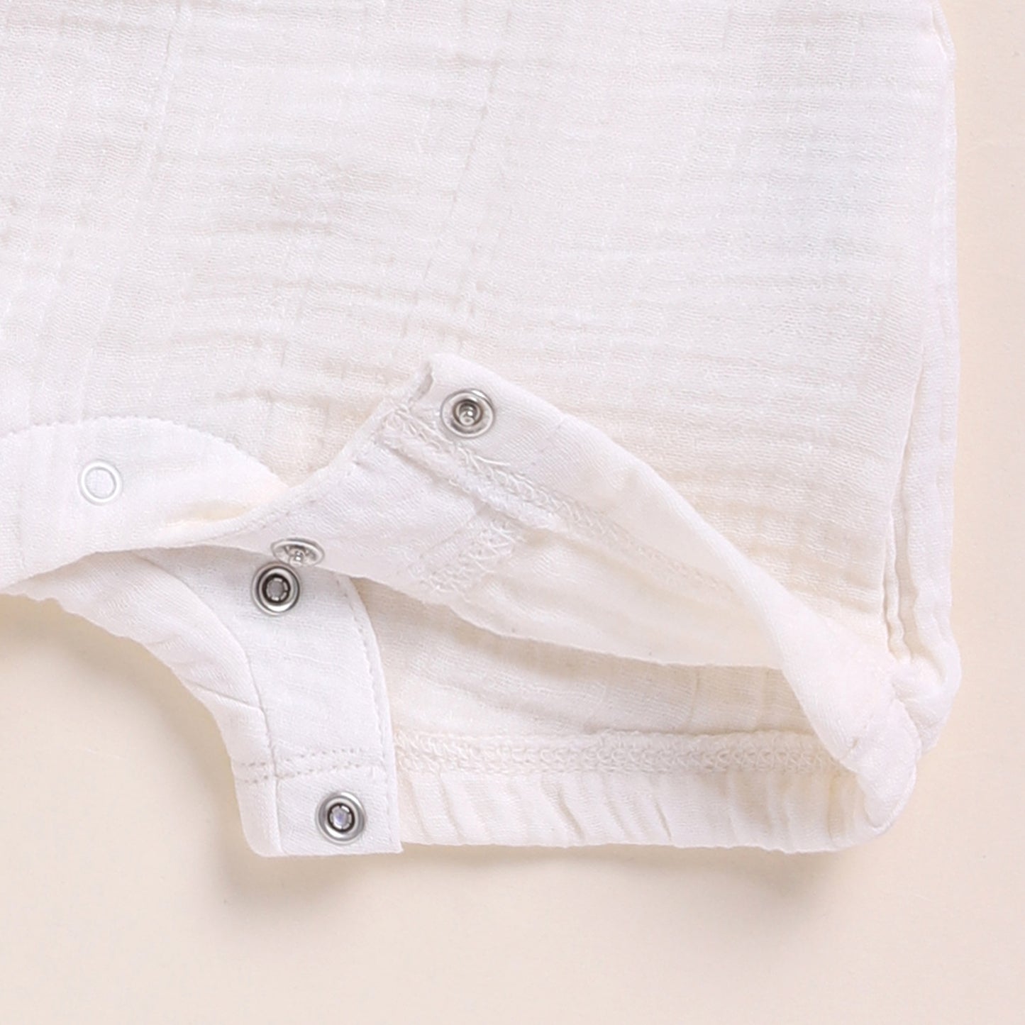 Milk + Cocoa Whisper Organic Muslin Half Romper Pack Of 2