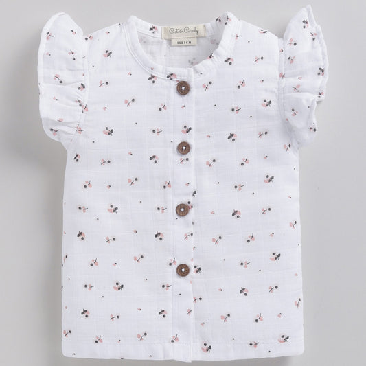 Wild Flower Print Organic Jabla Top