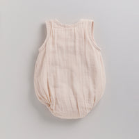 Load image into Gallery viewer, Petal Pink Organic Muslin Bubble Romper
