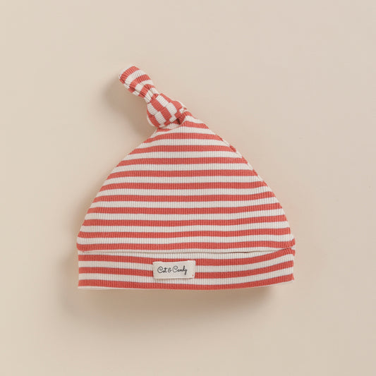 Berry Stripe Organic Beanie