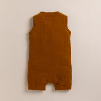 Load image into Gallery viewer, Ginger Organic Muslin Half Romper
