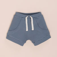 Load image into Gallery viewer, Aqua Organic Drawstring Shorts
