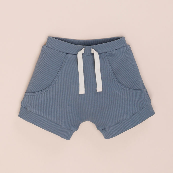 Aqua Organic Drawstring Shorts