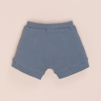 Load image into Gallery viewer, Aqua Organic Drawstring Shorts for infants baby
