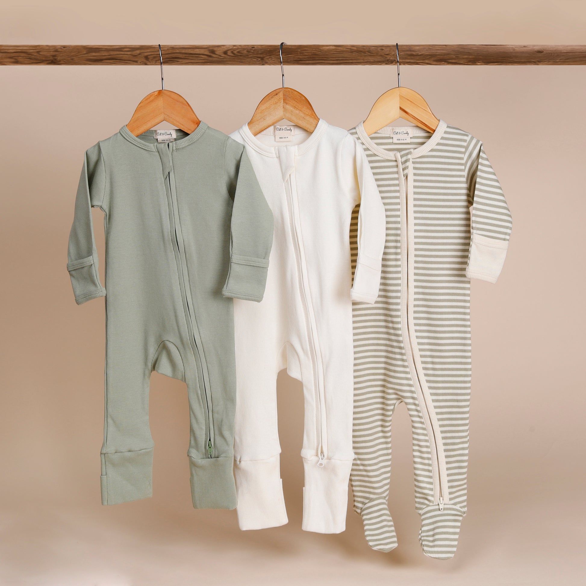buy Long Sleeve Zipsuits - Pack of 3 online