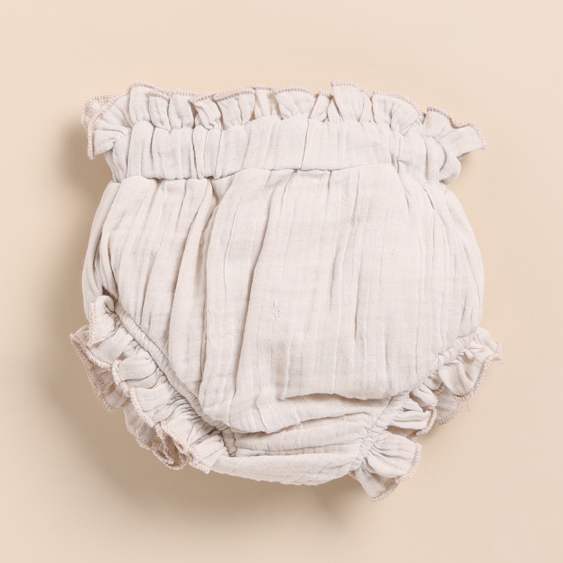 oatmeal Organic Muslin High Waist Bloomer for newborn baby
