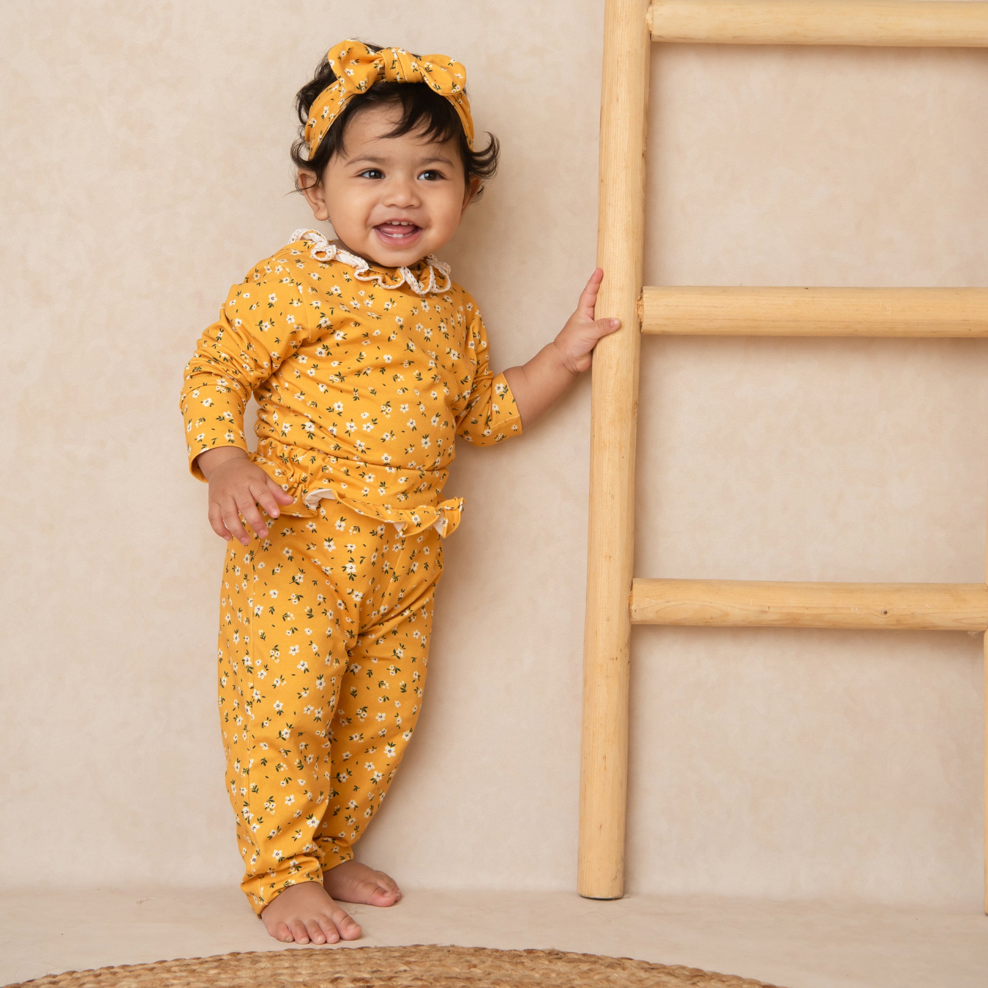 Order Vintage Floral Organic Frill Leggings for your 6-12 months baby - CotandCandyBaby