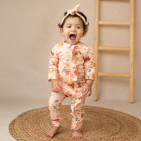 Load image into Gallery viewer, Buy Flora Organic Frill Zipsuit for your 0-3 months baby - CotandCandyBaby
