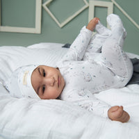 Load image into Gallery viewer, Buy Constellation Bear Organic Footed Sleepsuit for your 0-3 months baby - CotandCandyBaby
