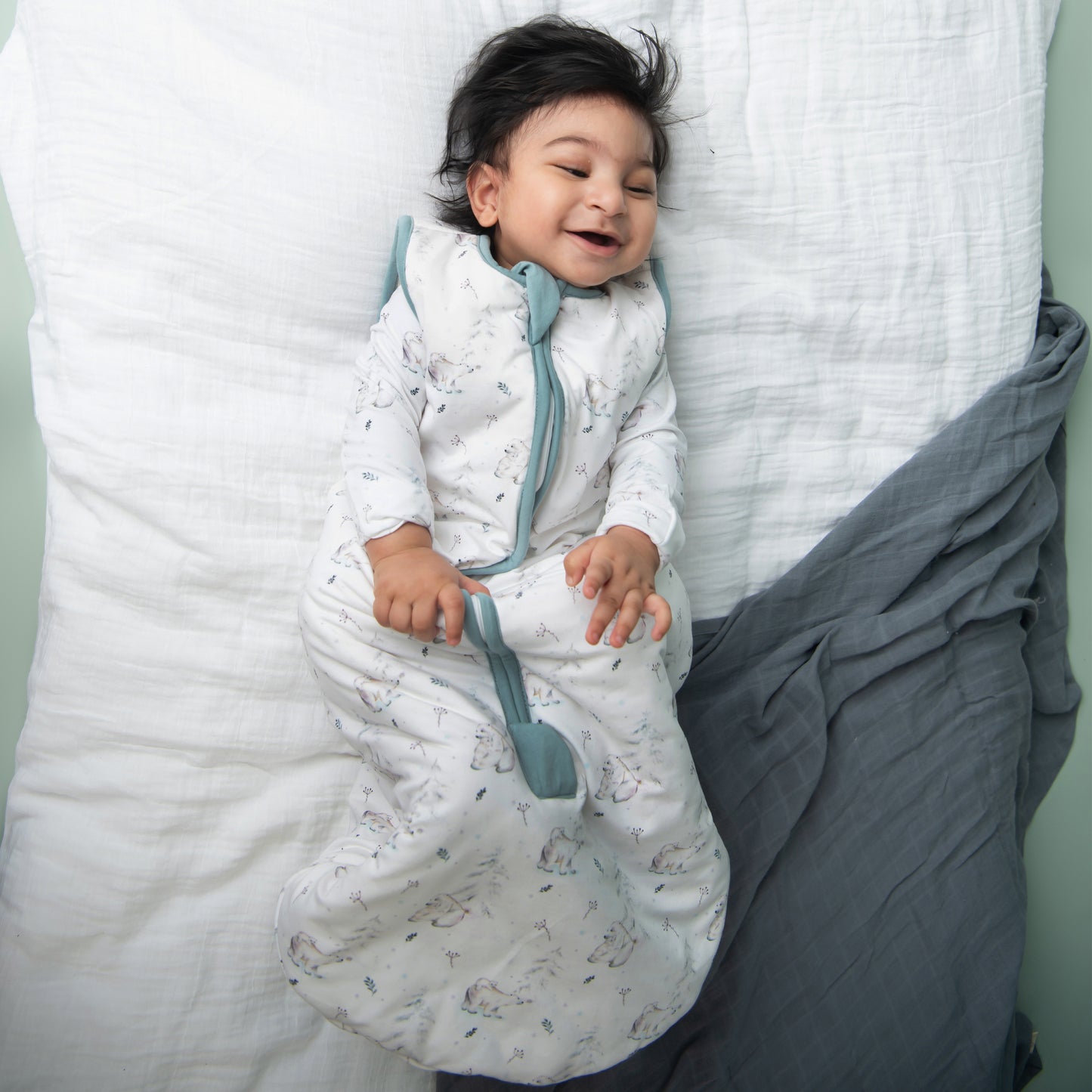 Constellation Bear Organic Jersey Winter 2.5 TOG Baby Sleeping Bag with 100% Organic Cotton filling