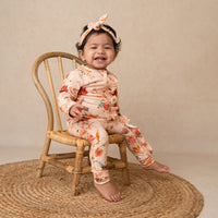 Load image into Gallery viewer, Shop Flora Organic Frill Zipsuit for your 3-6 months baby - CotandCandyBaby
