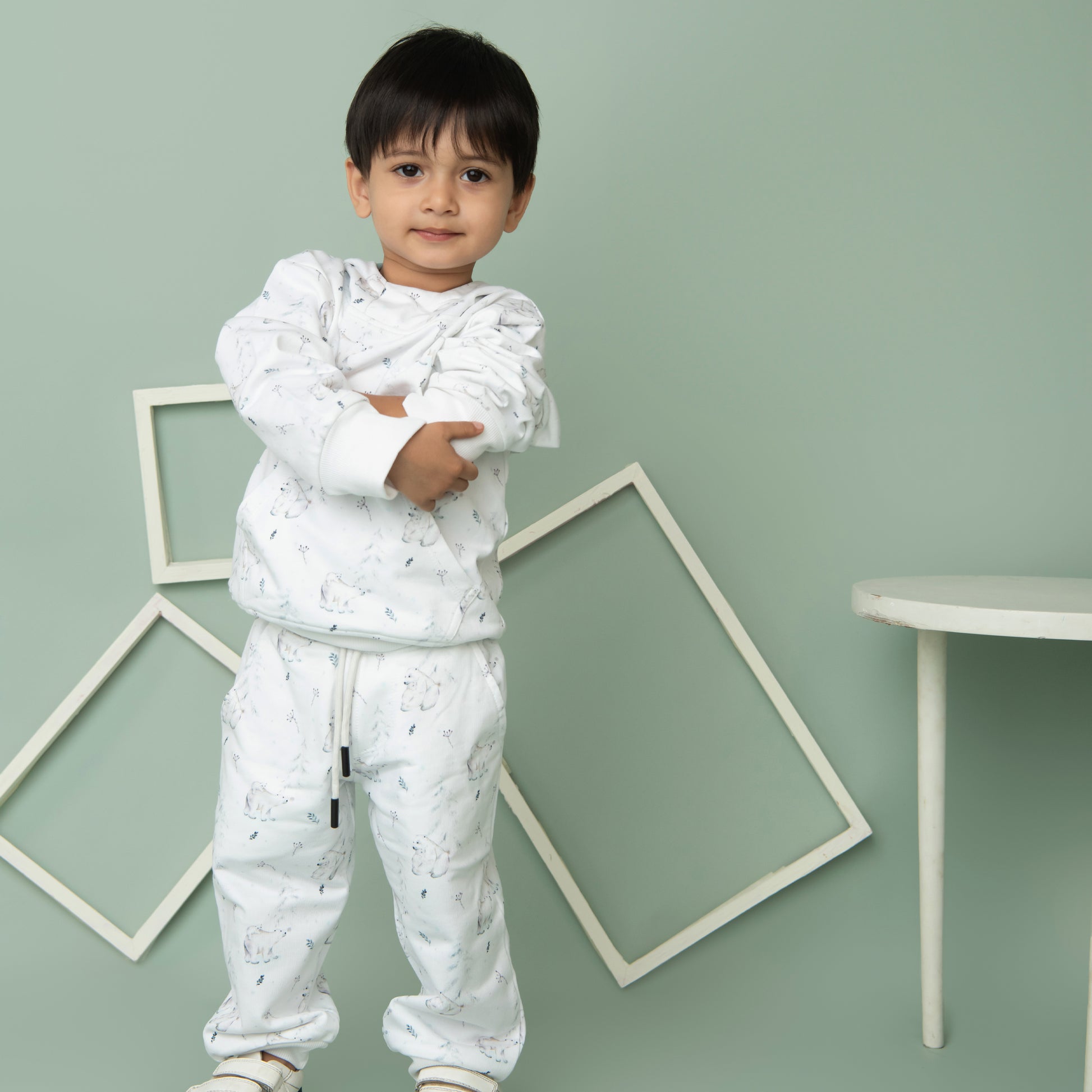 Order Constellation Bear Organic Fleece Over Size Sweatshirt for your 2-3 years baby - CotandCandyBaby