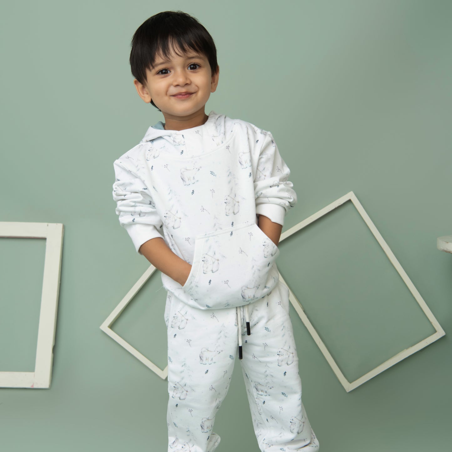 Buy Constellation Bear Organic Fleece Over Size Hoodie for your 3-6 months baby - CotandCandyBaby