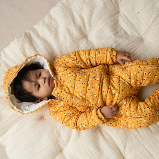 Buy Vintage Floral Baby Quilted Sleepsuit Online