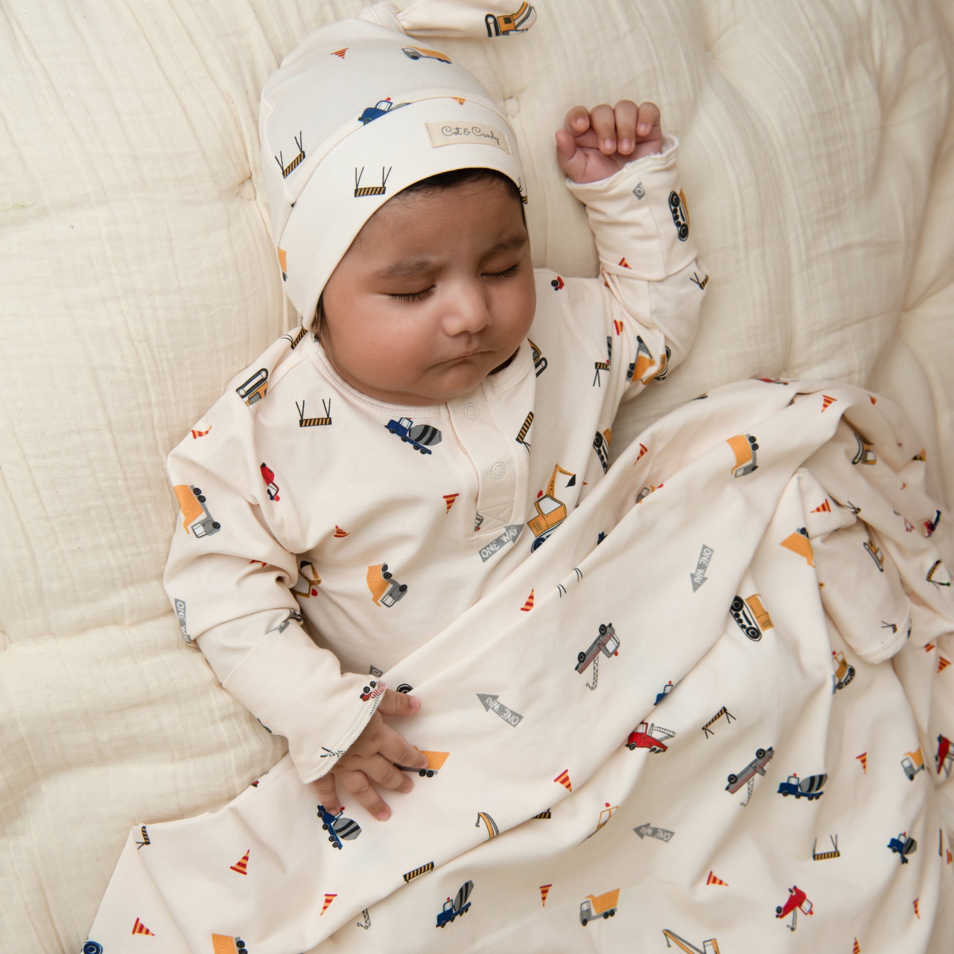Purchase Construction Organic Long Sleeve Bodysuit for your 18-24 months baby - CotandCandyBaby