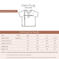 Load image into Gallery viewer, Oatmeal + Latte Organic Muslin Short Sleeve Henley Tshirt With Lounge Pant Set
