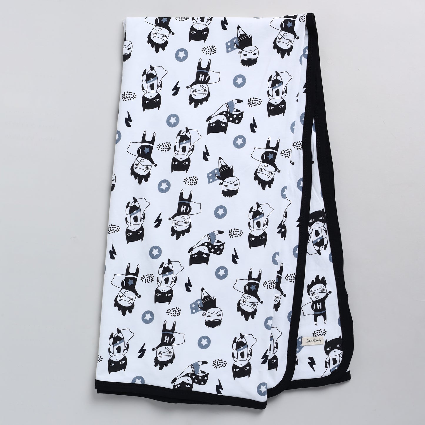 Superhero Collection Organic Jersey Swaddle Wrap for newborn baby