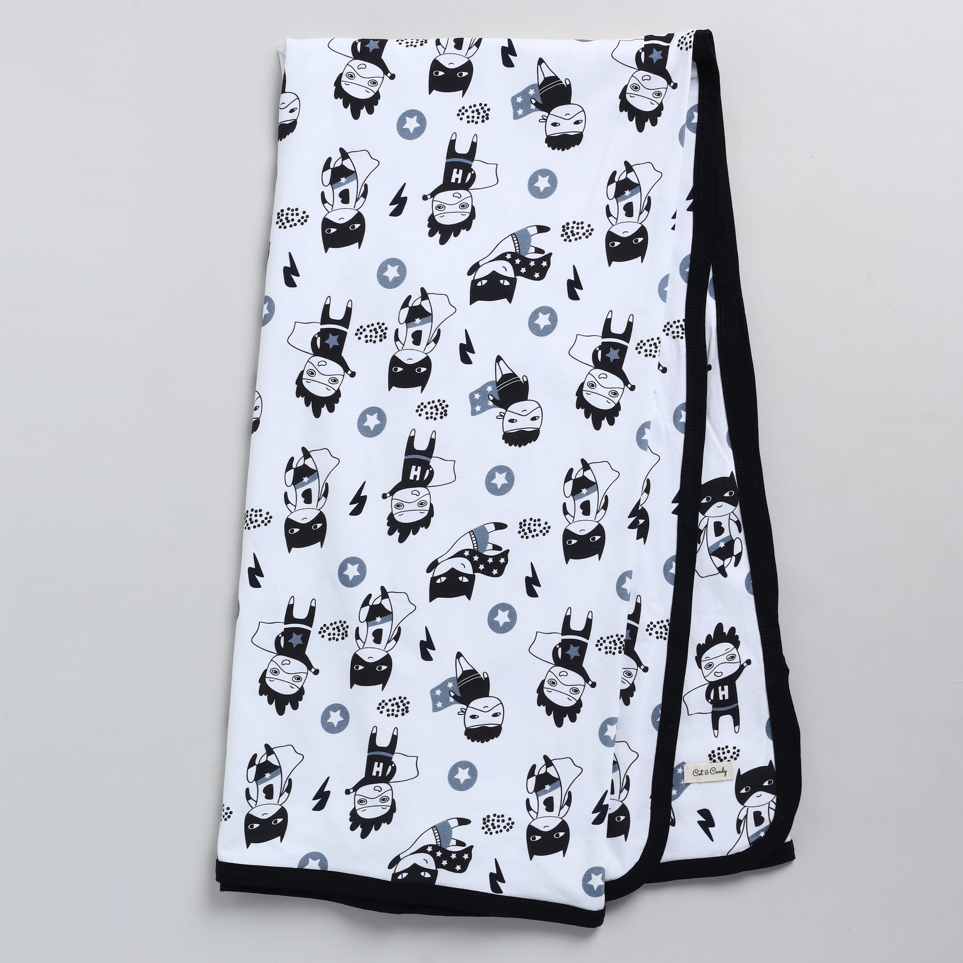 Superhero Collection Organic Jersey Swaddle Wrap for newborn baby