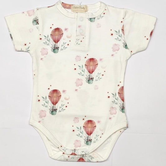 Bunny Expedition Organic Short sleeve Bodysuit