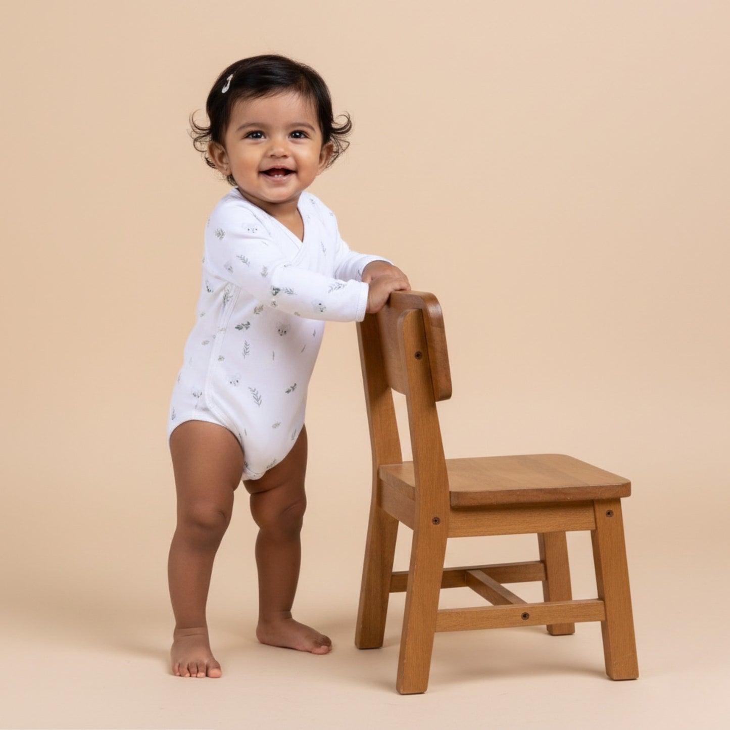Koala Print Organic Kimono Bodysuit