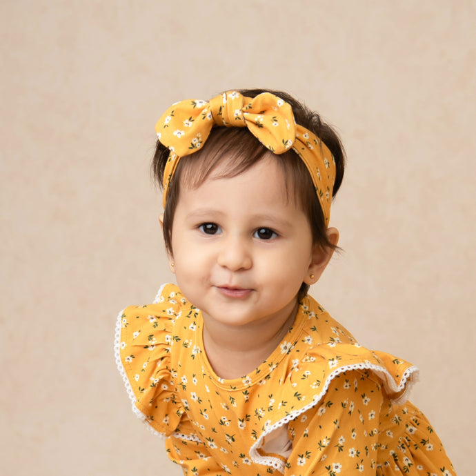 Buy Vintage Floral Organic Head Band for your 0-6 months baby - CotandCandyBaby