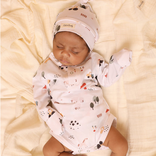 Farm Animals Organic Long Sleeve Bodysuit