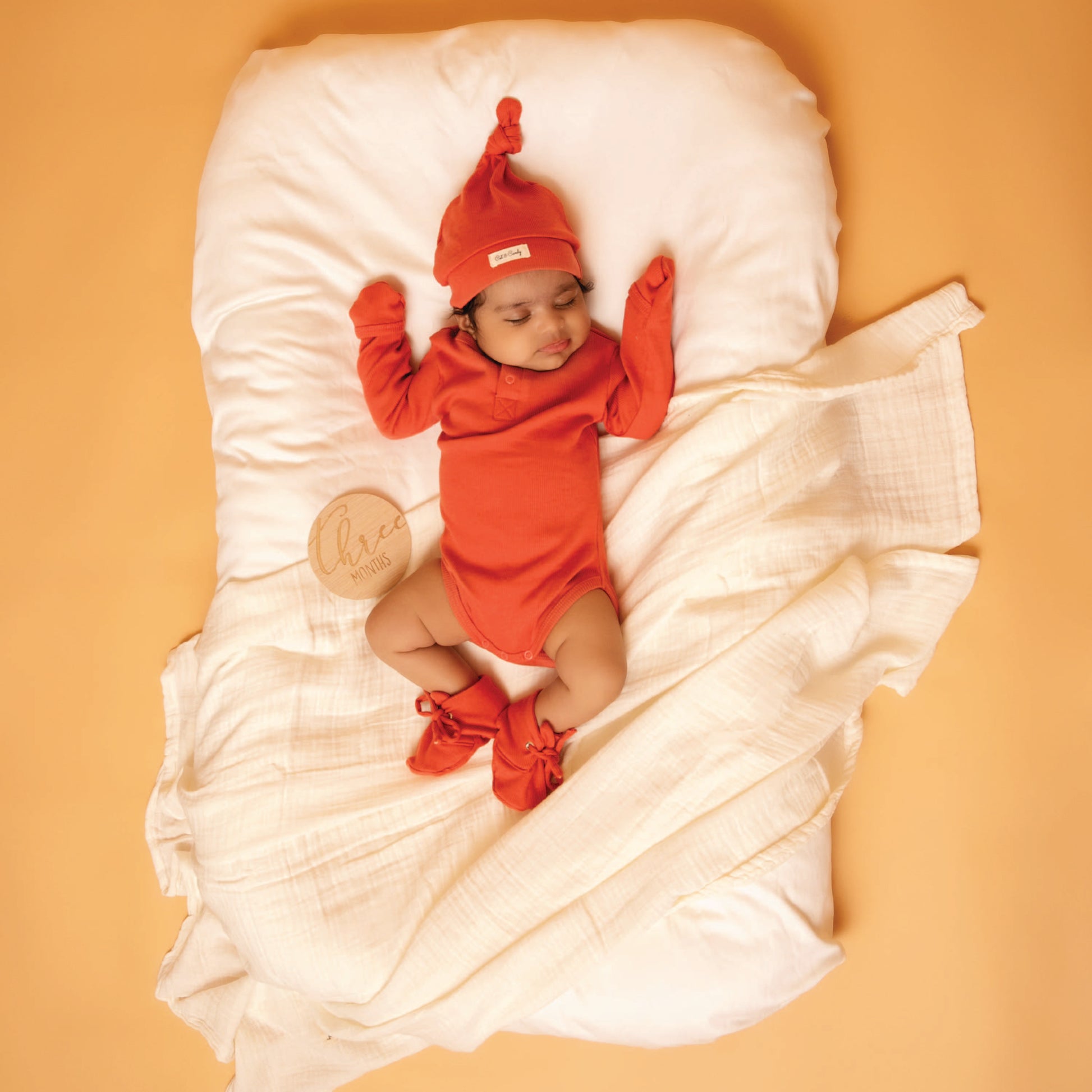 Berry Organic Full Sleeve Bodysuit with booties