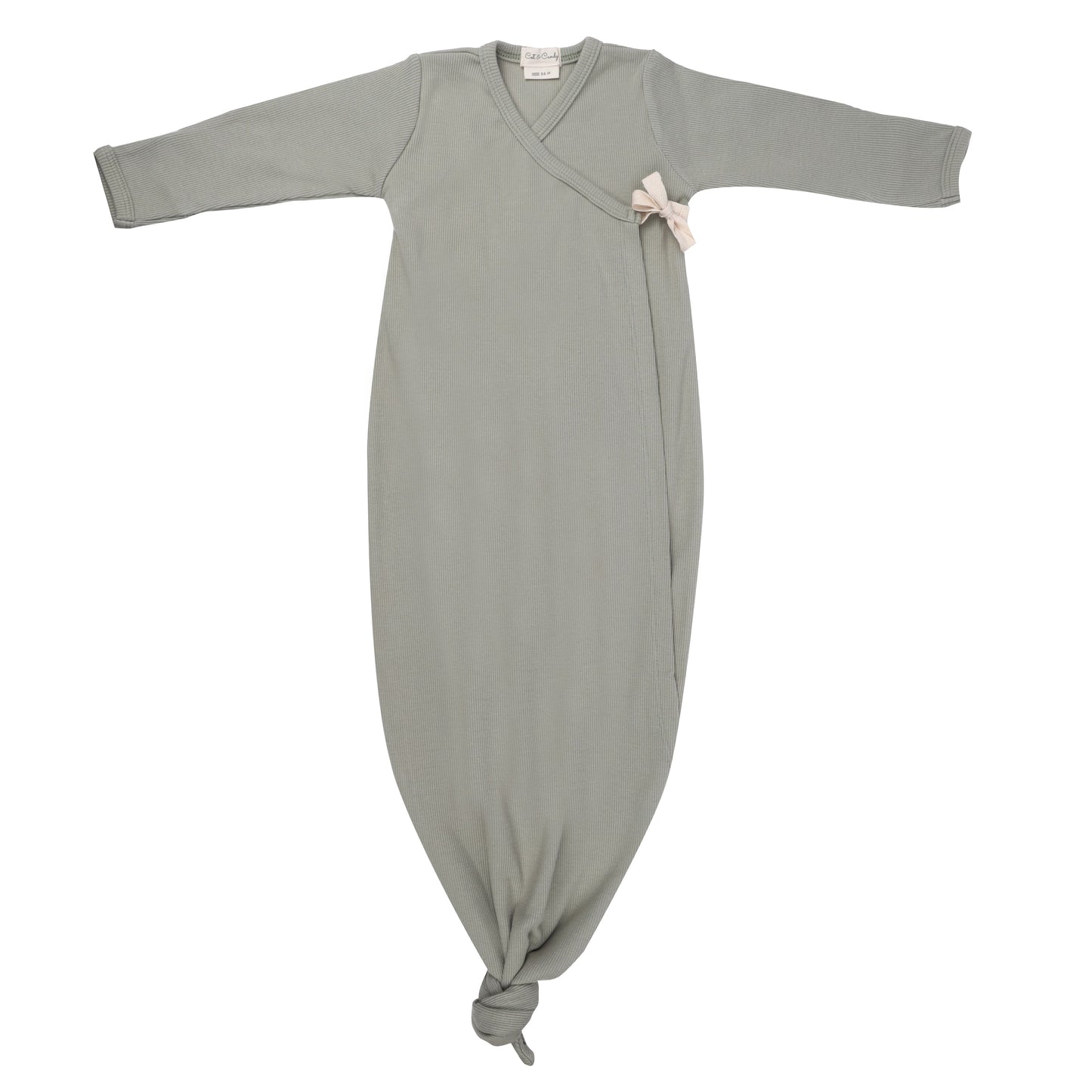 Sage Organic Kimono Gown
