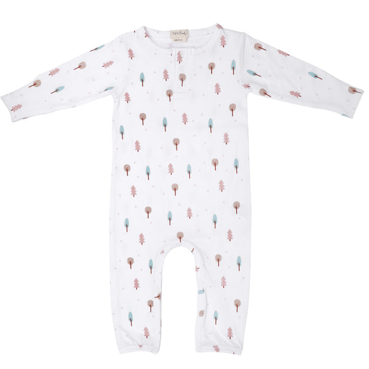 Thoughtfully created keeping in mind the sensitive skin of babies, our one-of-a-kind sleepsuits are made from the softest quality cotton ribbed fabric which are GOTS certified.  The sleepsuit features a placket in front for ease of the Mum to put on the garment. The special snaps design helps in fuss-free diaper change for the Mum.  These sleepsuits are all season wear that keeps your baby comfortable at night and makes a cute fashion statement. 
