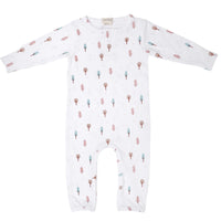 Load image into Gallery viewer, Thoughtfully created keeping in mind the sensitive skin of babies, our one-of-a-kind sleepsuits are made from the softest quality cotton ribbed fabric which are GOTS certified.  The sleepsuit features a placket in front for ease of the Mum to put on the garment. The special snaps design helps in fuss-free diaper change for the Mum.  These sleepsuits are all season wear that keeps your baby comfortable at night and makes a cute fashion statement. 
