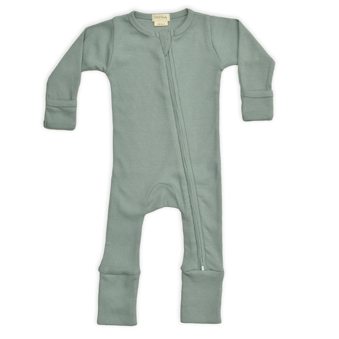 Sea Foam Organic cotton full sleeve Zip suit