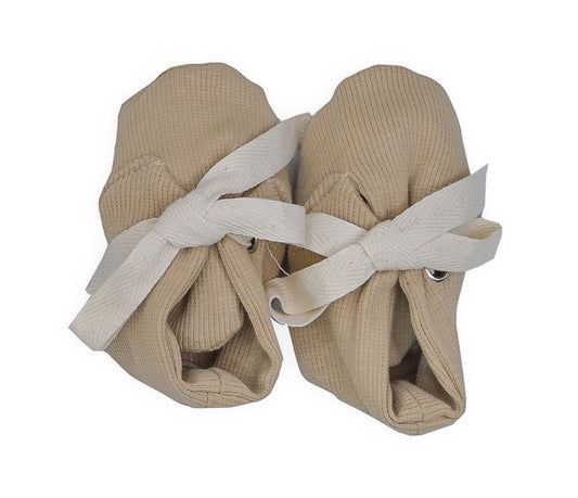 Latte Organic Baby Booties