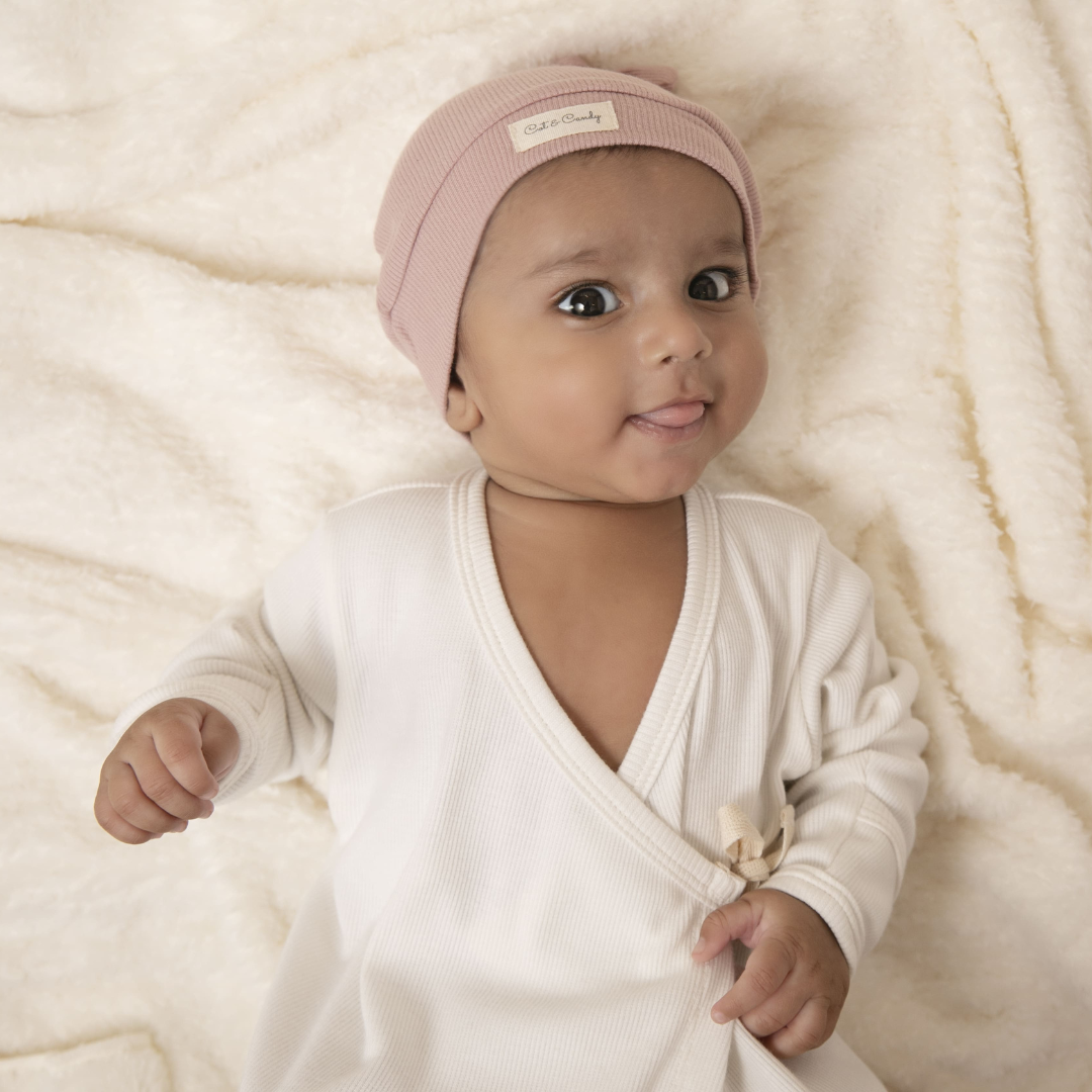 Blush Pink Organic Beanie