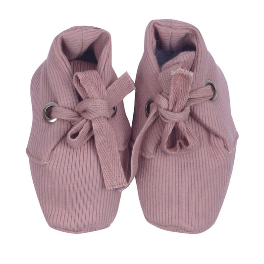 Blush Pink Organic Baby Booties