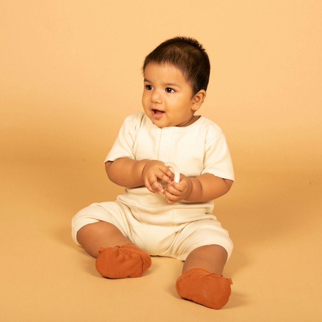 Oatmeal Organic Romper